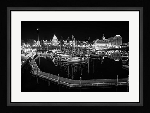 Framed Victoria Inner Harbour Print