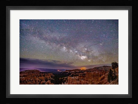 Framed Milky Way over Bryce Canyon Print