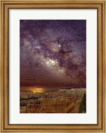 Framed Milky Way over Bryce Canyon Print