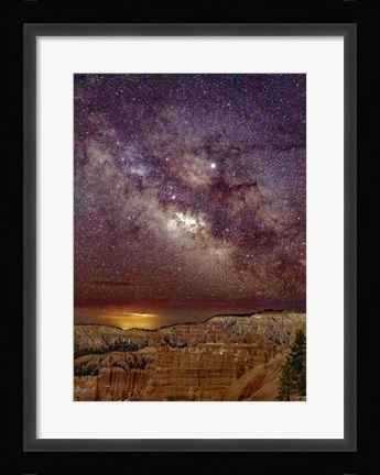Framed Milky Way over Bryce Canyon Print