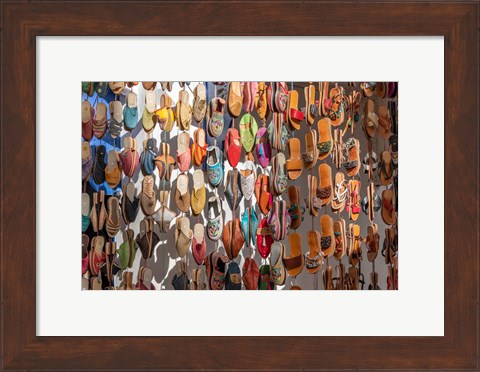 Framed Moroccan Sandals Print
