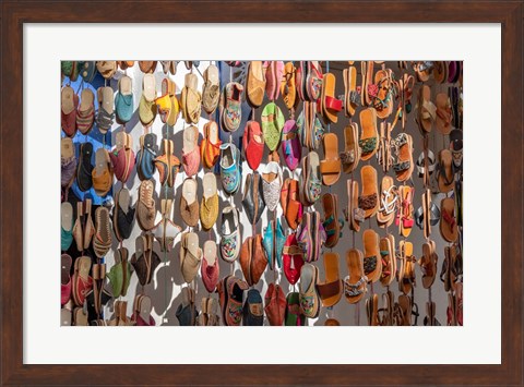Framed Moroccan Sandals Print