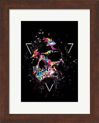 Framed Skull X Print