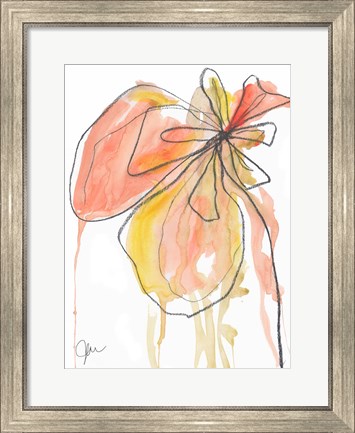 Framed Coral in Nature Print