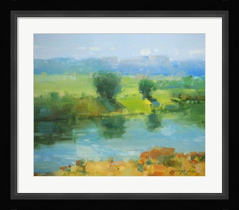 Framed Summer Lake Print