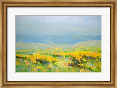 Framed Yellow Valley Print