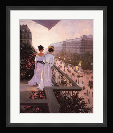 Framed On the Balcony Print