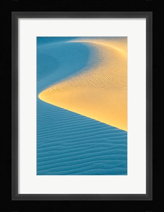 Framed New Mexico, White Sands National Park, Sand Dunes At Sunrise Print