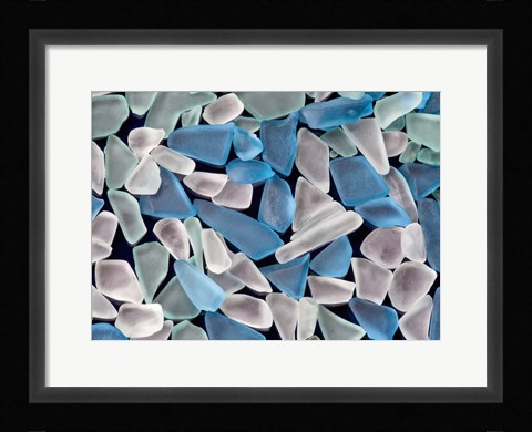 Framed Oregon, Sea Glass Close-Up Print