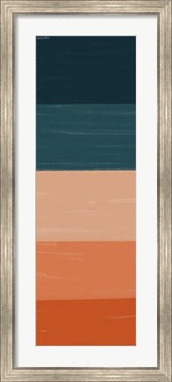 Framed Teal Orange Sunset II Print