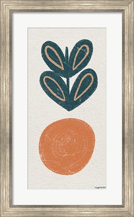 Framed Retro Orange Print