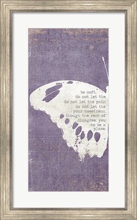 Framed Left Butterfly Print