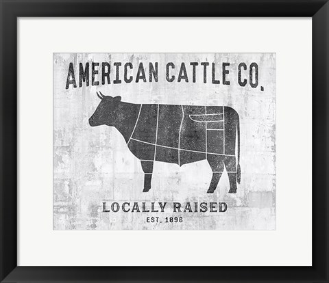 Framed Cattle Co. Print