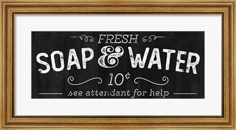 Framed Soap &amp; Water Print