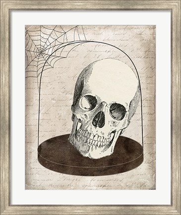 Framed Skull Jar Print