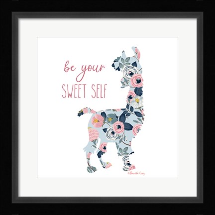 Framed Be Your Sweet Self Print