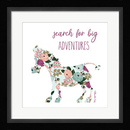 Framed Search for Big Adventures Print