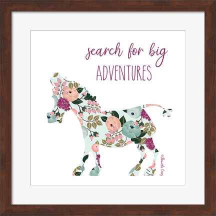 Framed Search for Big Adventures Print