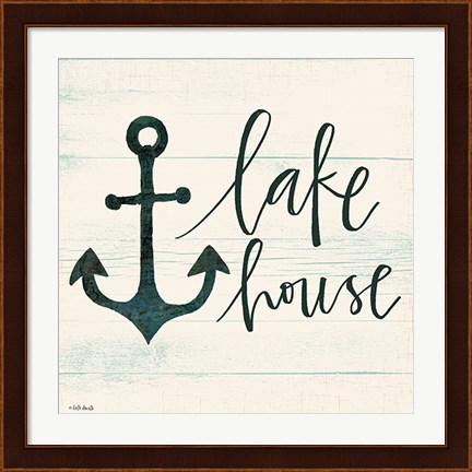 Framed Lake House II Print
