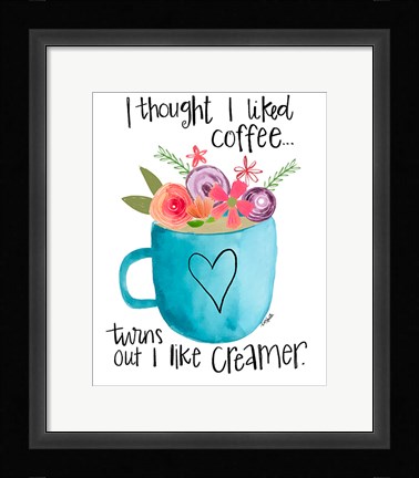 Framed Coffee Creamer Print