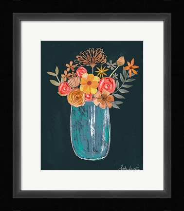 Framed Floral Bouquet Print
