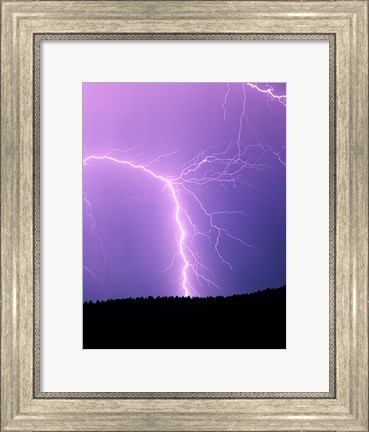 Framed Lightning II Print