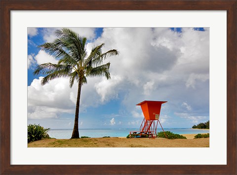 Framed Lifeguard Tower Print
