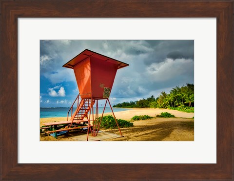 Framed Lifeguard Tower II Print