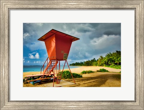 Framed Lifeguard Tower II Print