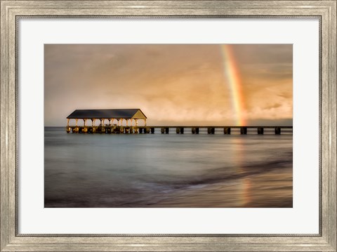 Framed Rainbow Pier II Print