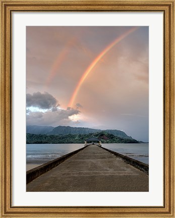 Framed Rainbow Pier III Print