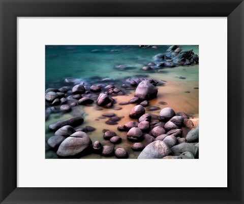 Framed Rocky Beach Print
