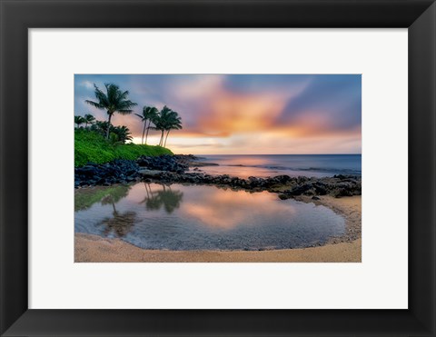 Framed Sunset Cove II Print