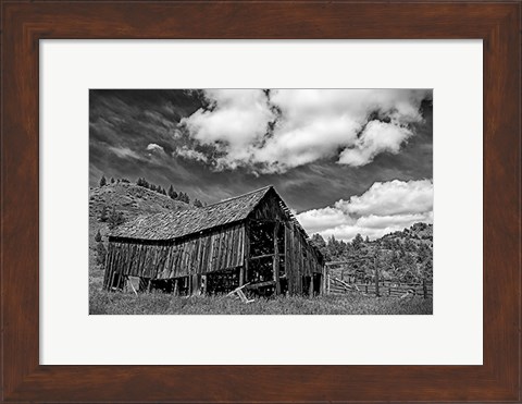 Framed Old Barn &amp; Corral Print