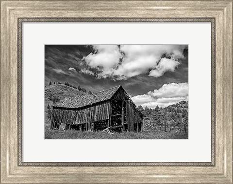 Framed Old Barn &amp; Corral Print
