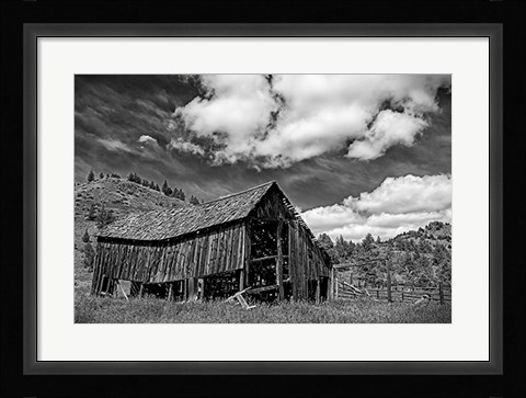 Framed Old Barn &amp; Corral Print