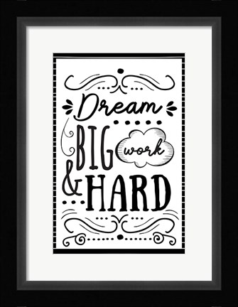 Framed Dream Big Print
