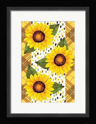 Framed Sunflowers Print