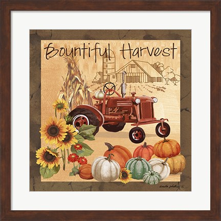 Framed Bountiful Harvest II Print