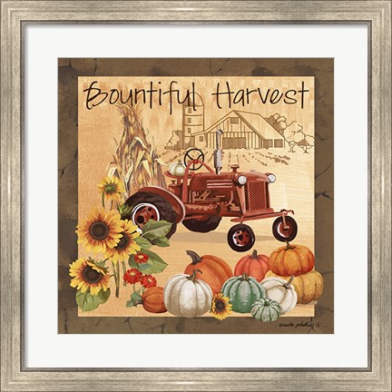 Framed Bountiful Harvest II Print