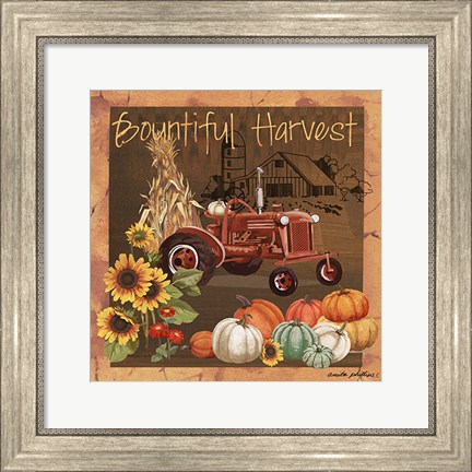 Framed Bountiful Harvest V Print