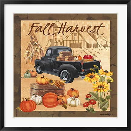 Framed Fall Harvest II Print
