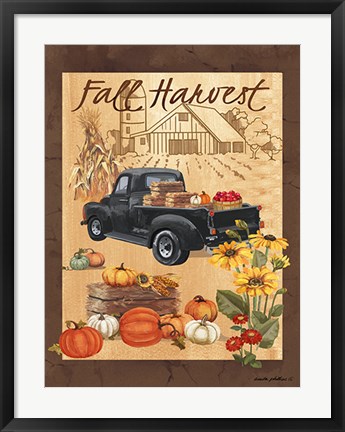Framed Fall Harvest III Print