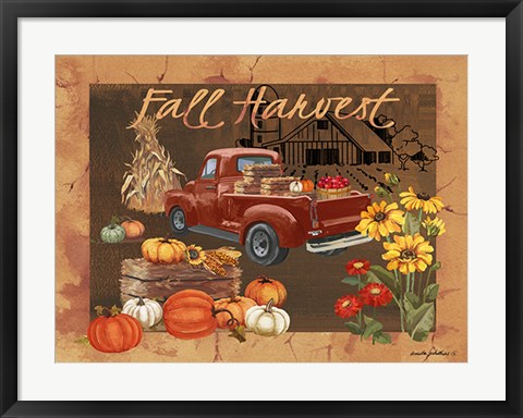 Framed Fall Harvest IV Print