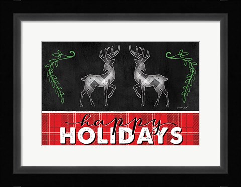 Framed Happy Holidays Print