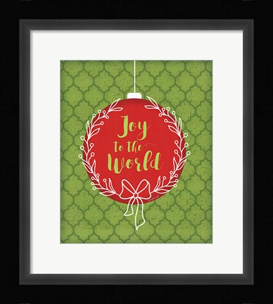 Framed Joy to the World Print