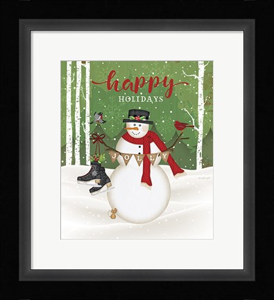 Framed Jolly Happy Holidays Print
