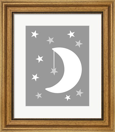 Framed Moon Stars Print