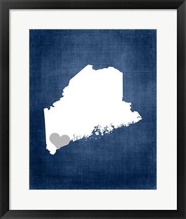Framed Maine Print