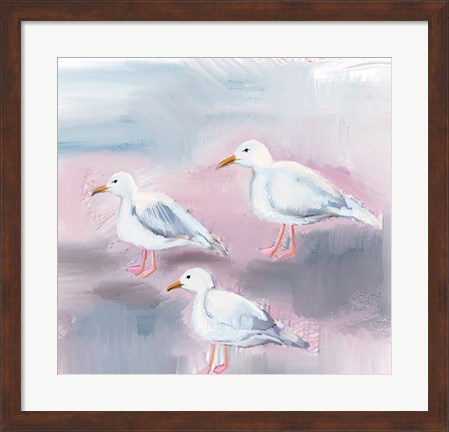 Framed Beach Bird III Print